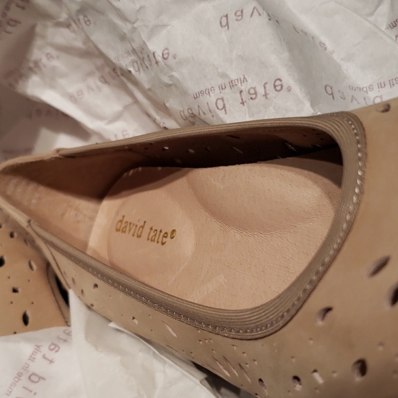David Tate NEW Proud Perf Nubuck Leather Comfort Pumps Women's 10N Shoes SlipOn - Picture 12 of 13